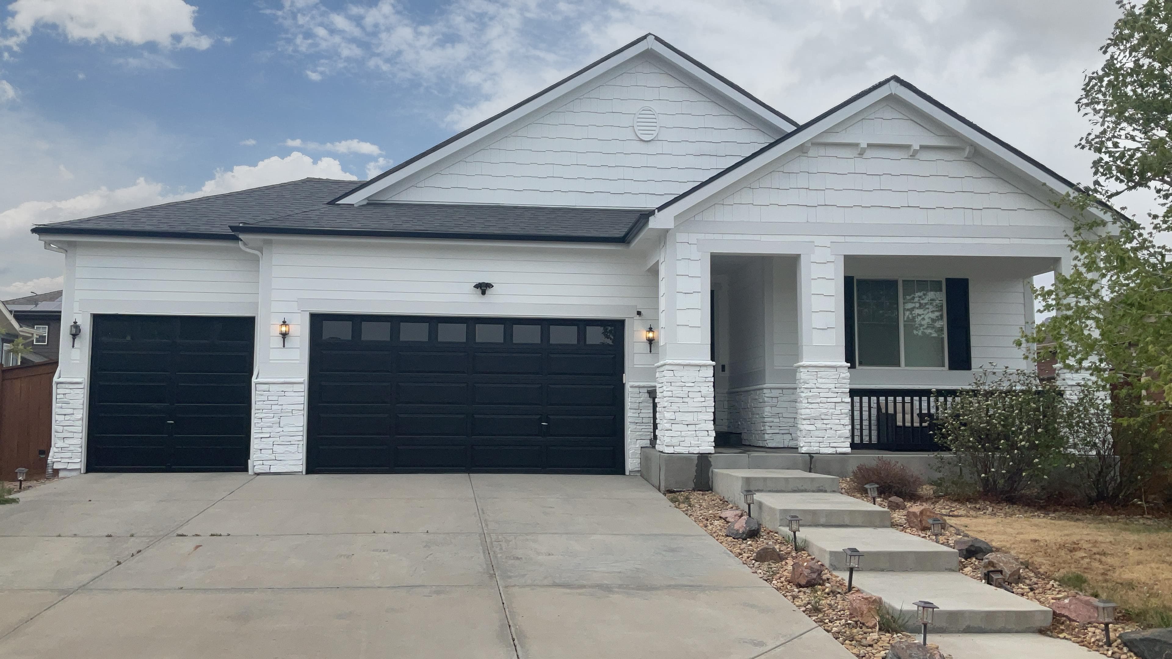 Exterior house paint — after