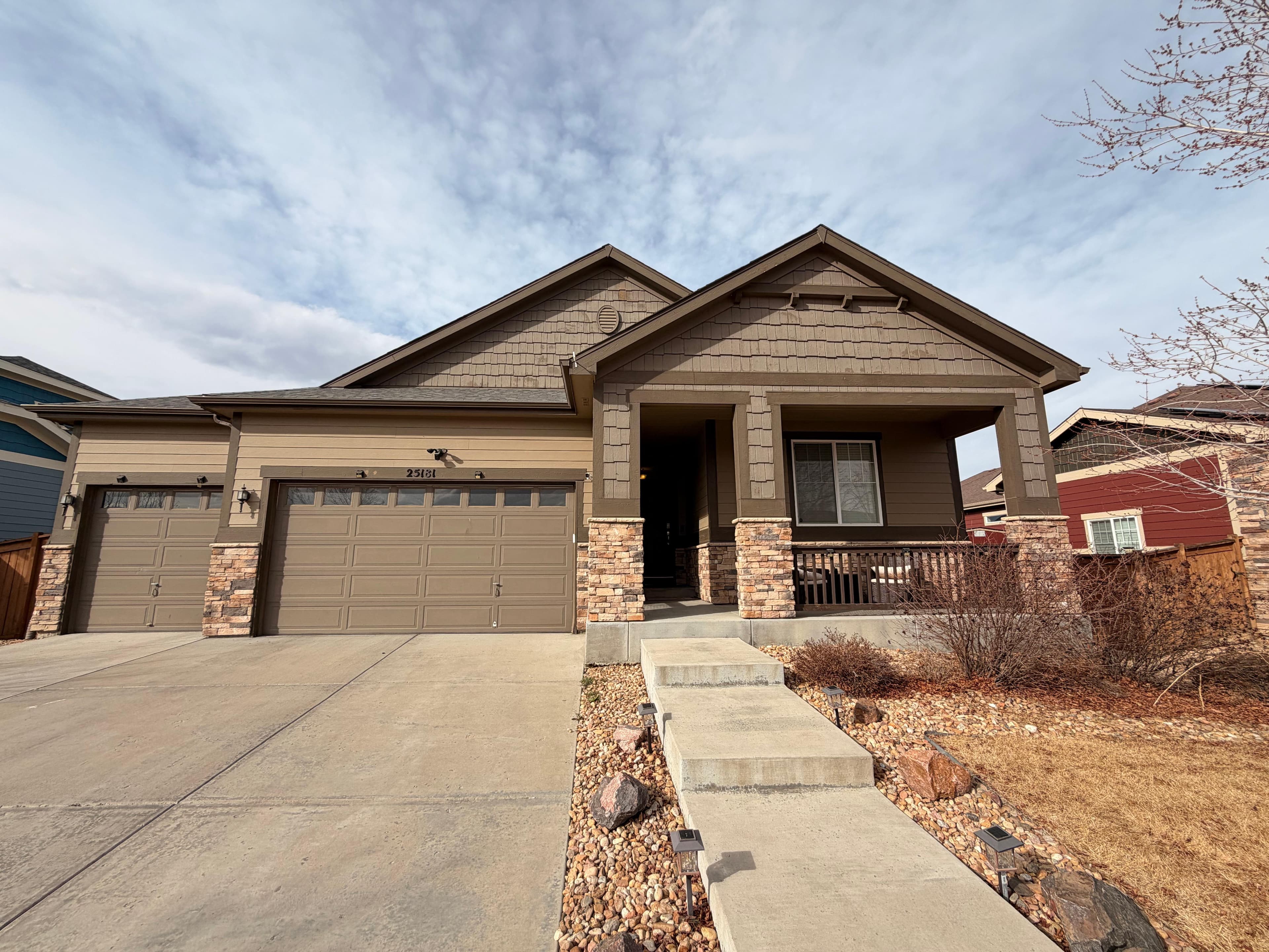 Exterior house paint — before